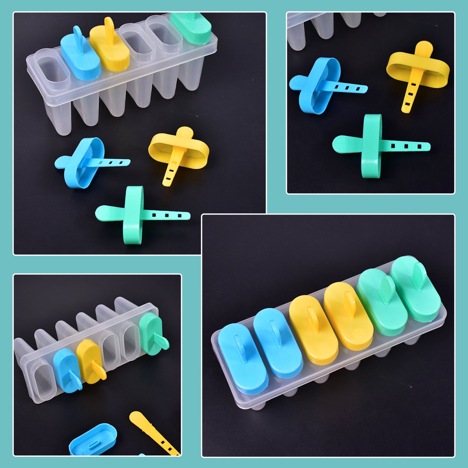 7167 Ice Candy Maker Upgrade Popsicle Molds Sets 6 Ice Pop Makers Reusable Ice Lolly Cream Mold Home-Made Popsicles Mould with Stick DeoDap 7167 Ice Candy Maker Upgrade Popsicle Molds Sets 6 Ice Pop Makers Reusable Ice Lolly Cream Mold Home-Made Popsicles Mould with Stick DeoDap